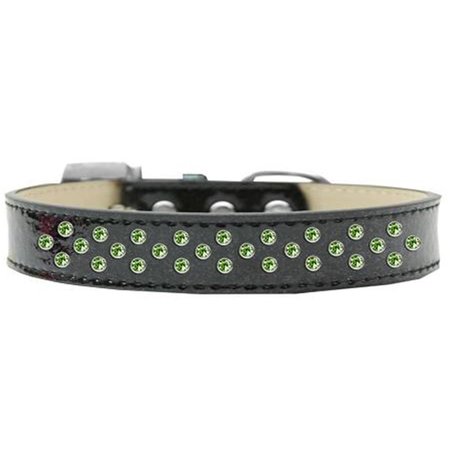 UNCONDITIONAL LOVE Sprinkles Ice Cream Lime Green Crystals Dog CollarBlack Size 14 UN847315